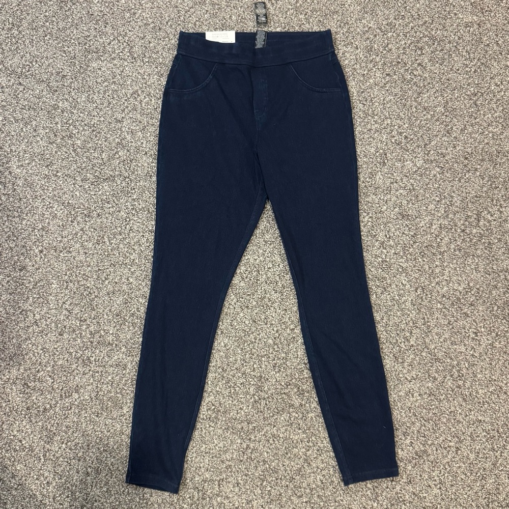 HUE Navy Blue Jeggings - Picture 2 of 6